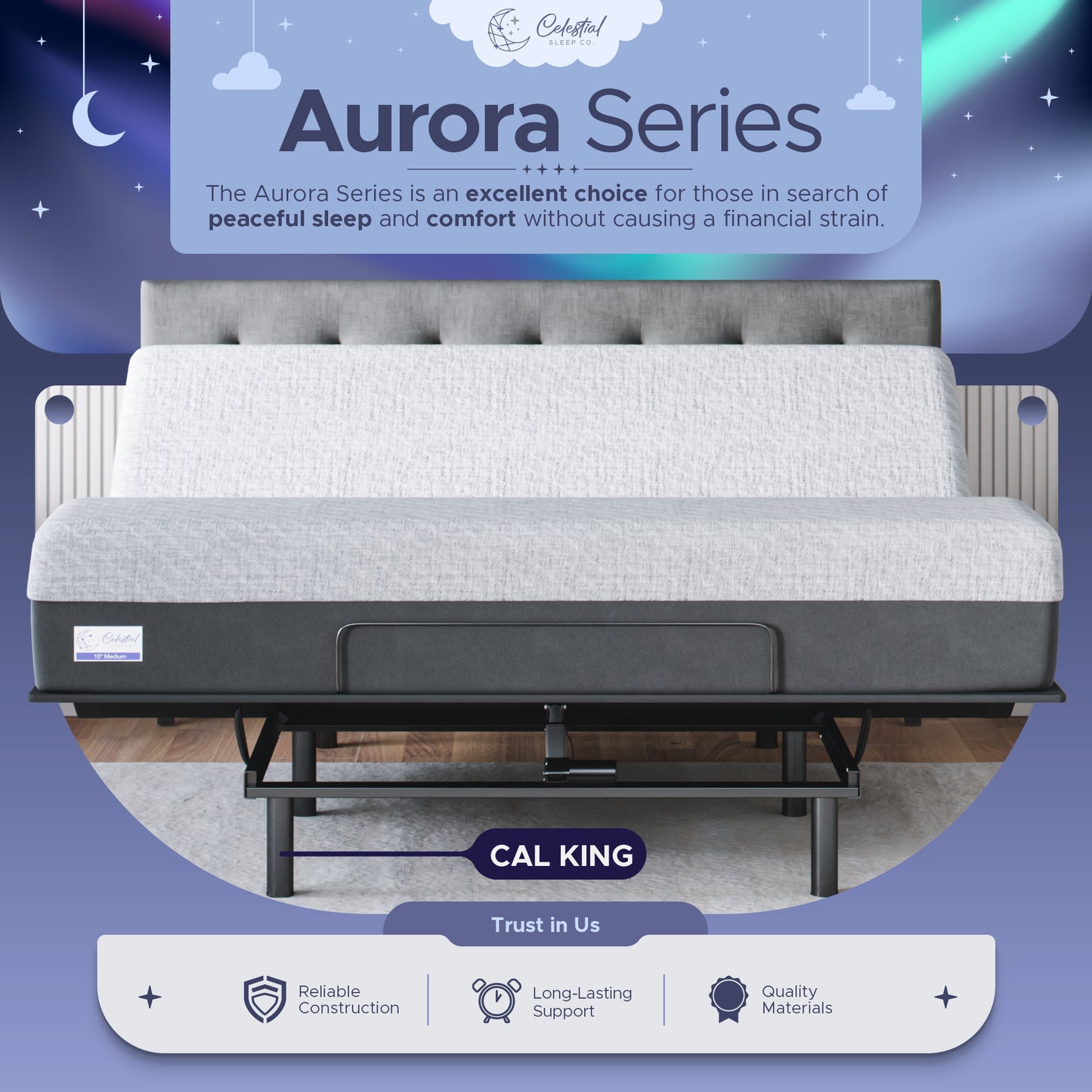 Aurora Adjustable Bed Frame