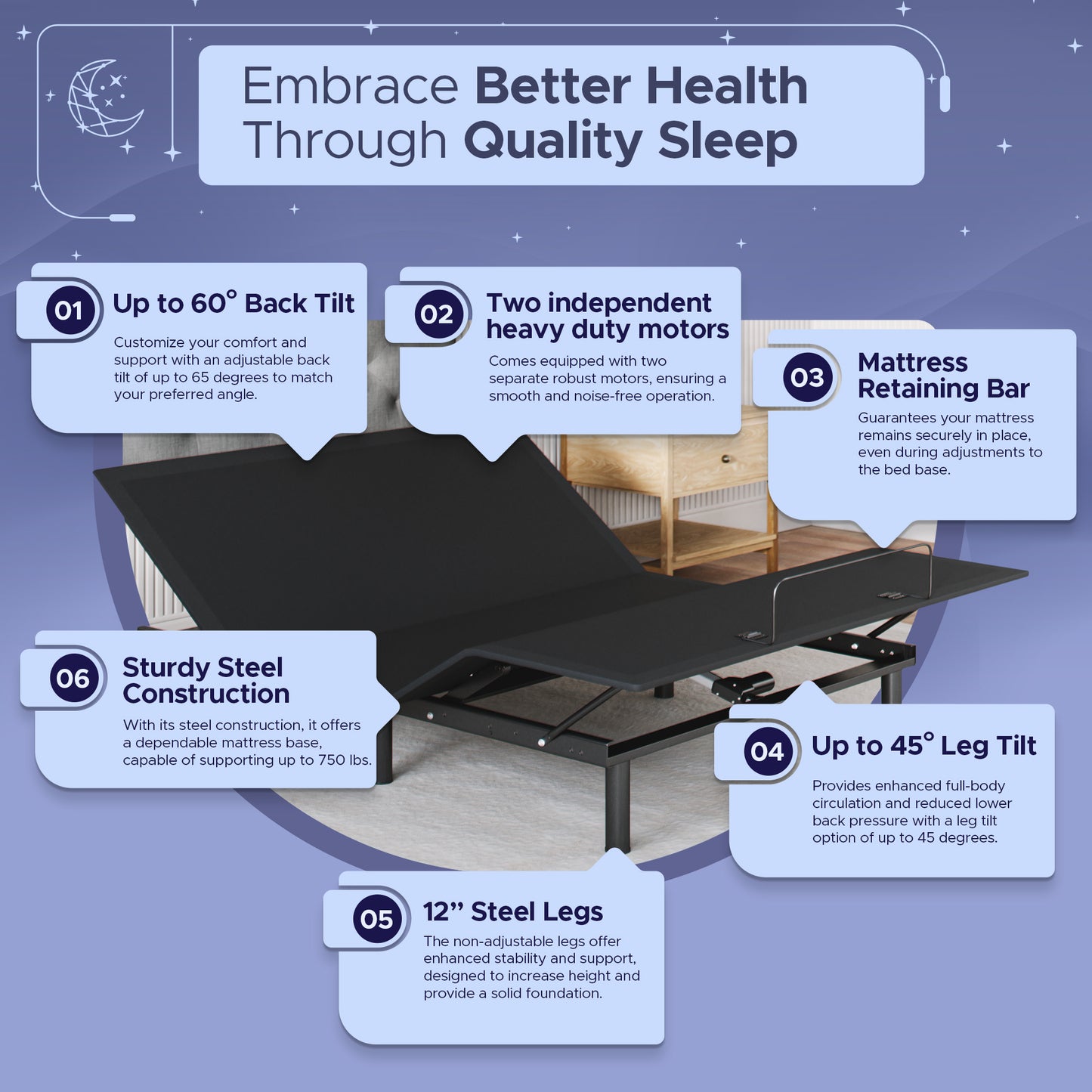 Aurora Adjustable Bed Frame