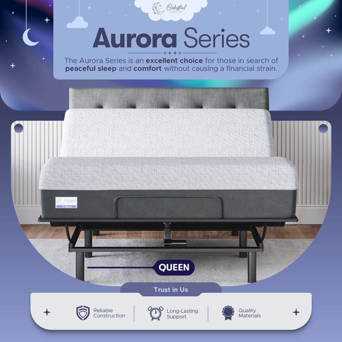 Aurora Adjustable Bed Frame