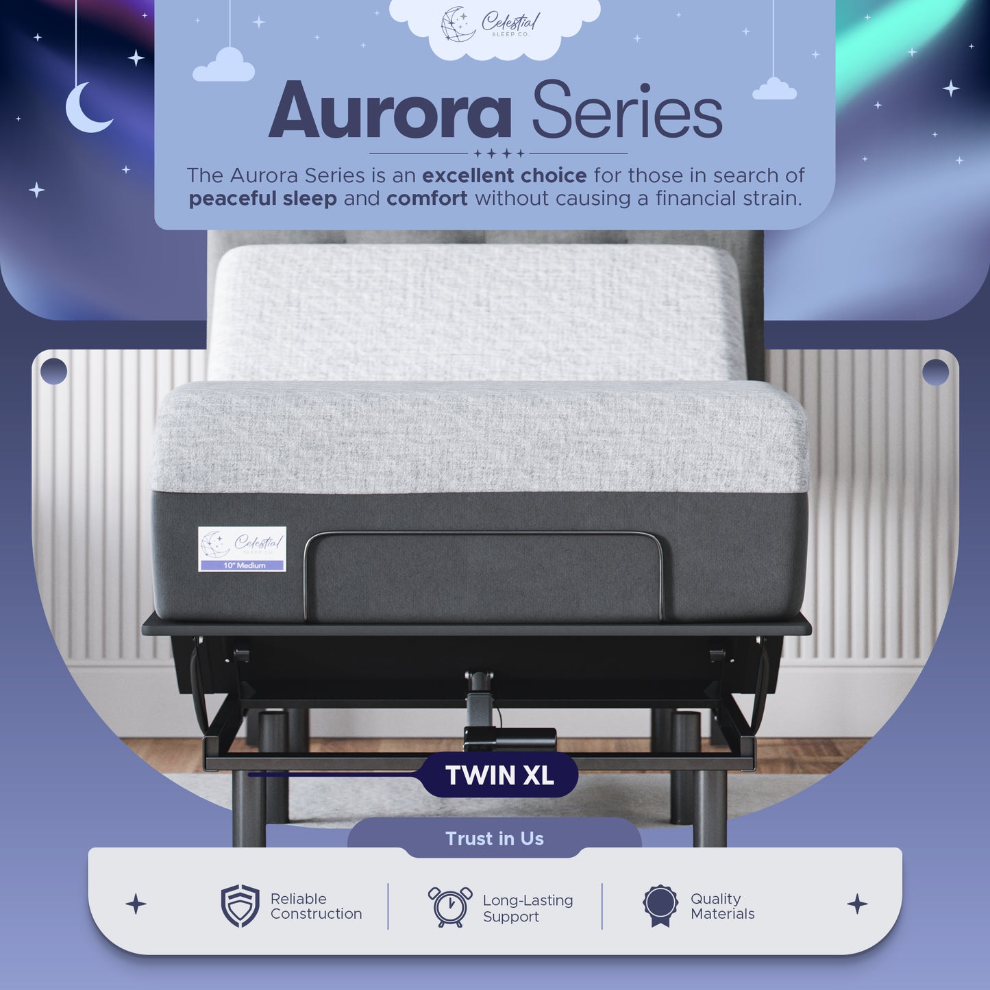 Aurora Adjustable Bed Frame