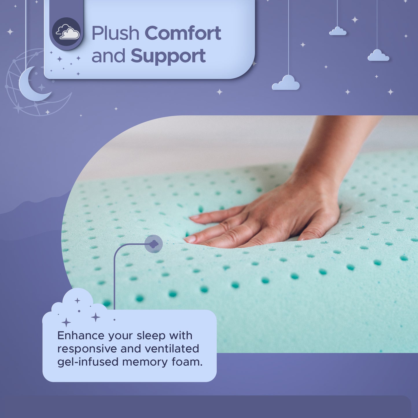 Gel Memory Foam Pillow