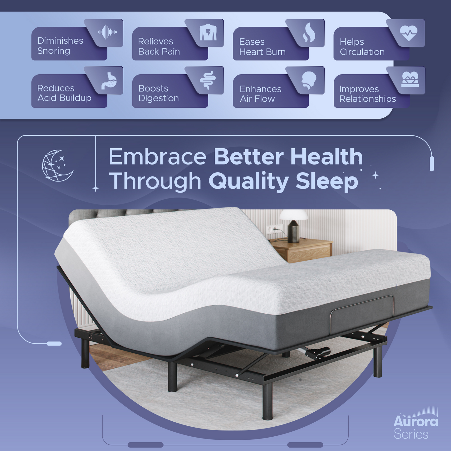 Aurora Adjustable Bed Frame