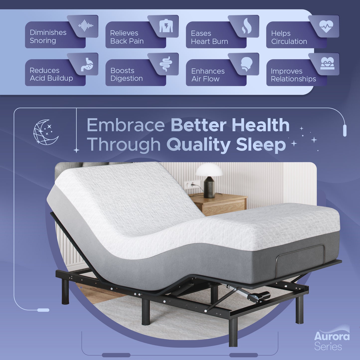 Aurora Adjustable Bed Frame
