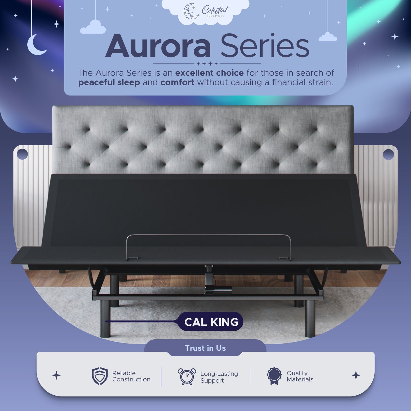 Aurora Adjustable Bed Frame