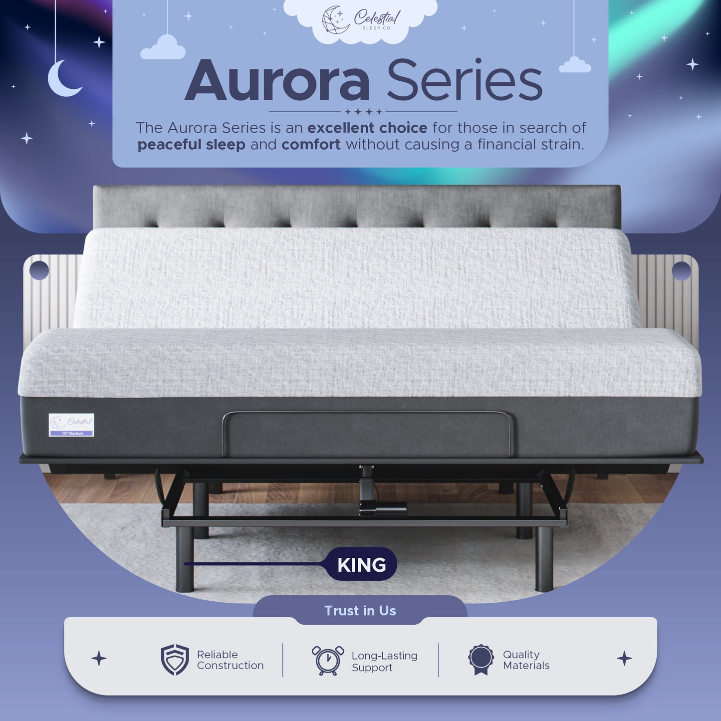 Aurora Adjustable Bed Frame