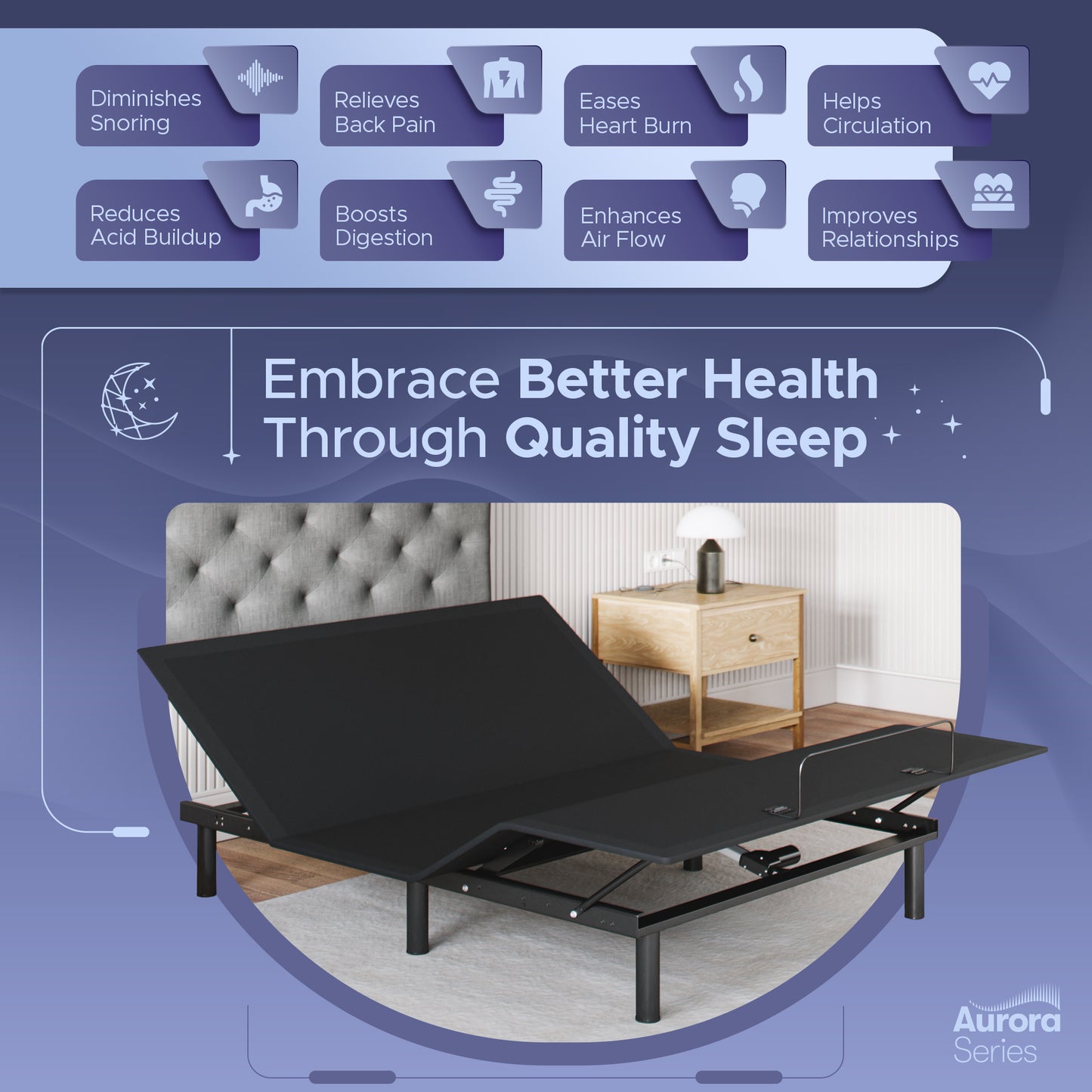 Aurora Adjustable Bed Frame