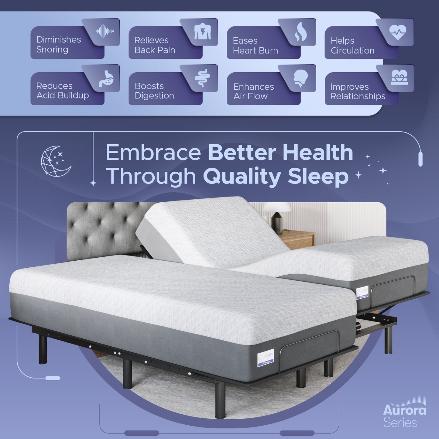 Aurora Adjustable Bed Frame