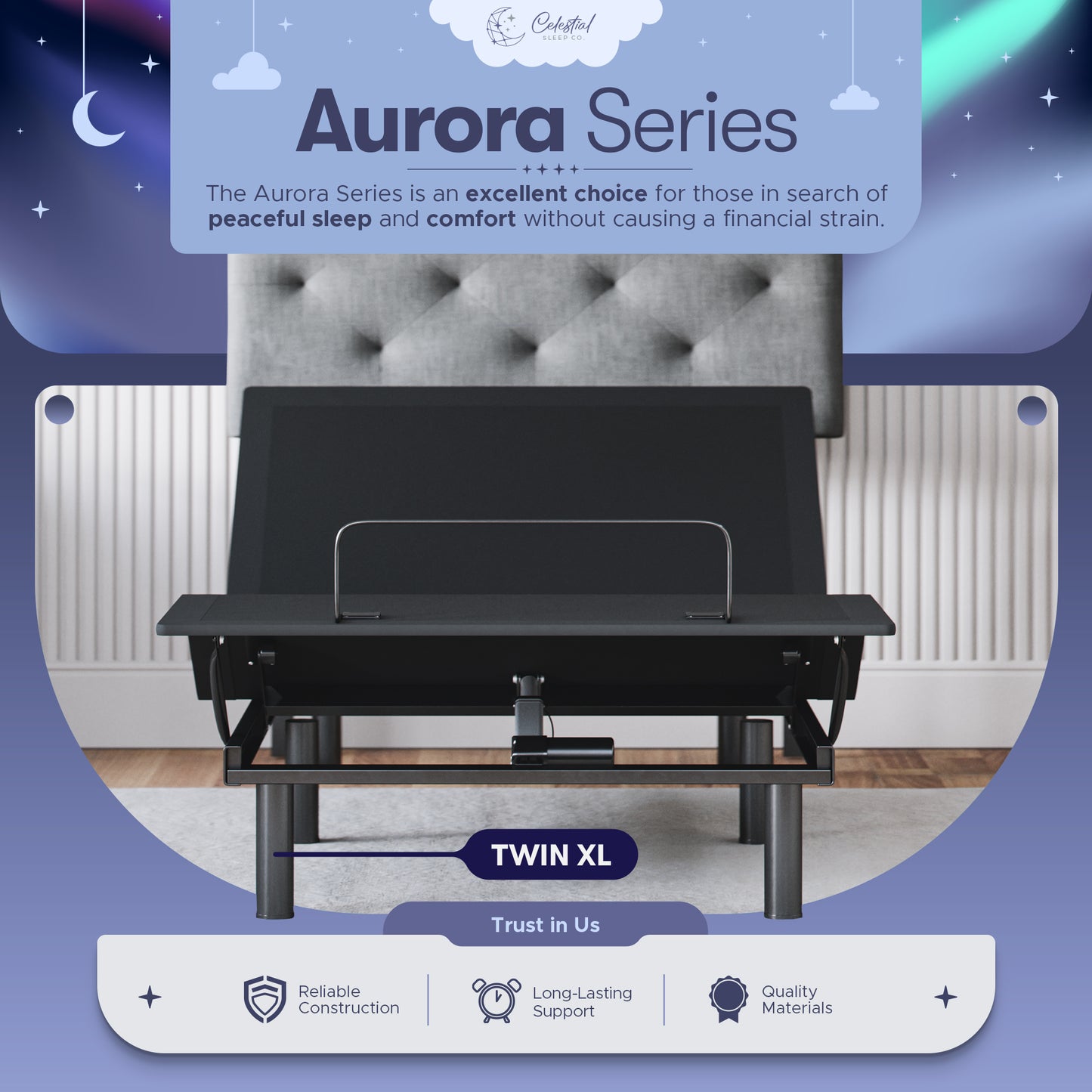 Aurora Adjustable Bed Frame