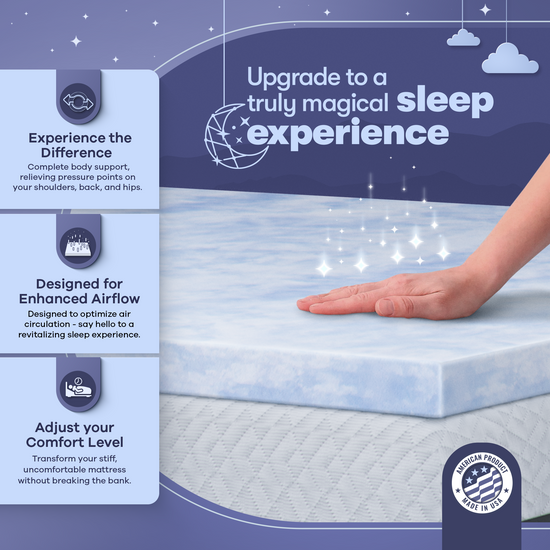 Gel Memory Foam Mattress Topper