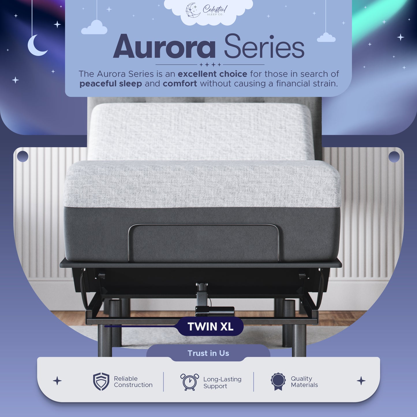 Aurora Adjustable Bed Frame