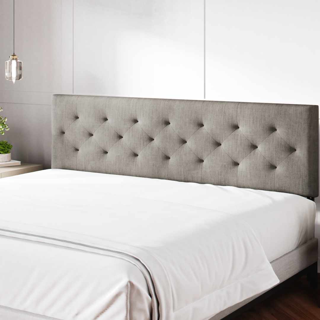 Diamond tufted bed frame deals
