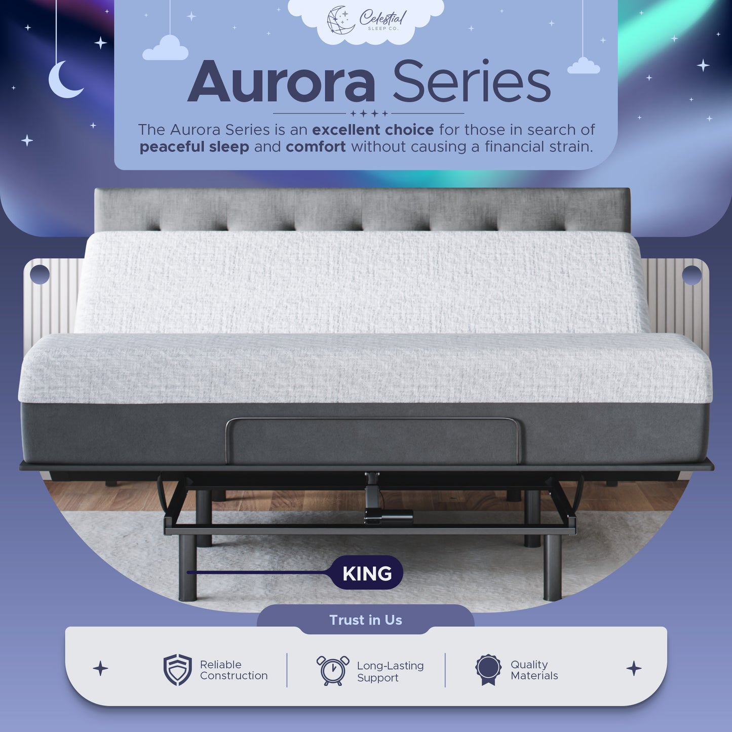 Aurora Adjustable Bed Frame