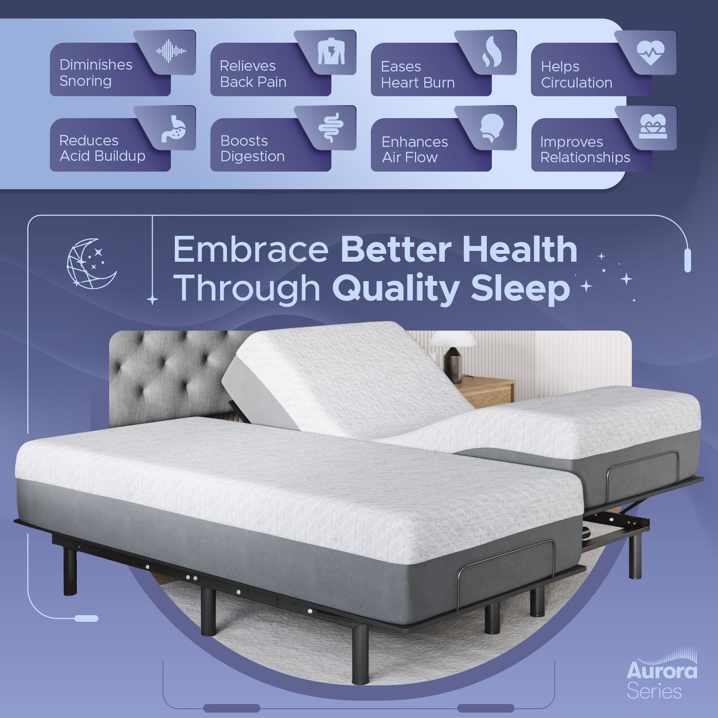 Aurora Adjustable Bed Frame